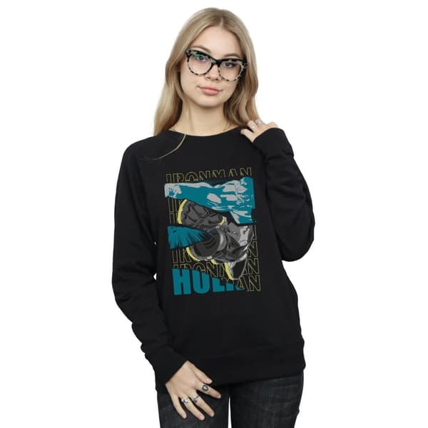 Marvel Dam/Tjej Avengers Iron Man And Hulk Collage Sweatshirt