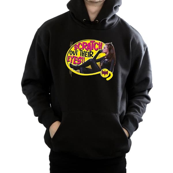 DC Comics Batman TV Series Catwoman Scratch Hoodie för herrar