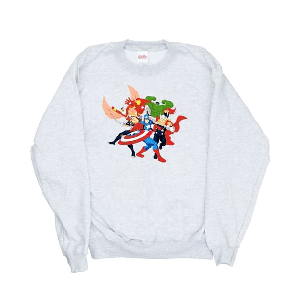 Marvel Womens/Ladies Avengers Assemble Comic Team Sweatshirt