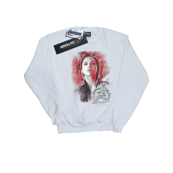 Marvel Mens Avengers Endgame Black Widow Brushed Sweatshirt