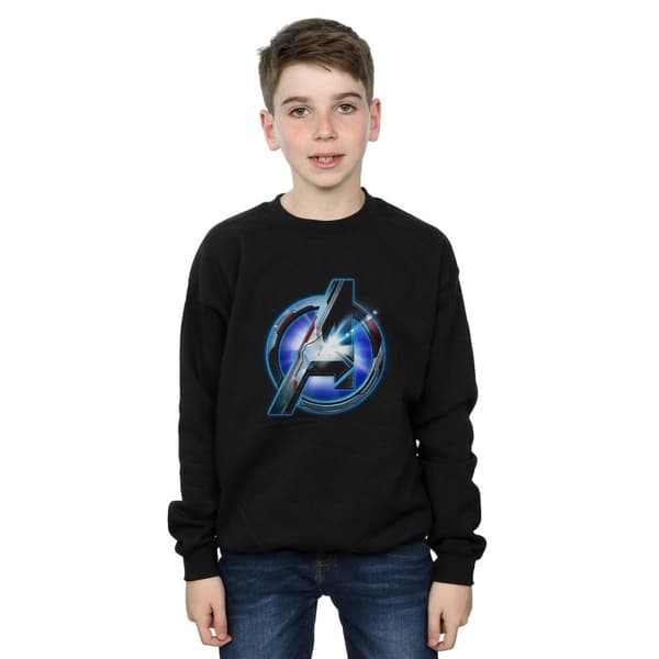 Marvel Boys Avengers Endgame Glowing Logo Sweatshirt