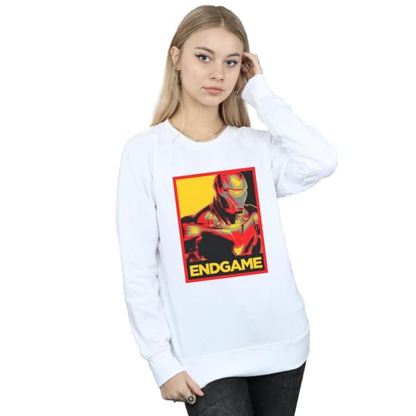Marvel Dam/Tjej Avengers Endgame Iron Man Poster Sweatshirt