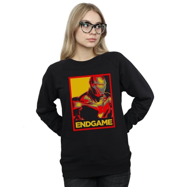 Marvel Dam/Tjej Avengers Endgame Iron Man Poster Sweatshirt