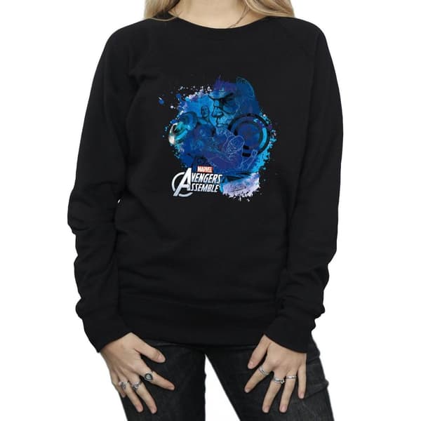 Marvel Womens/Ladies Captain America Montage Sweatshirt