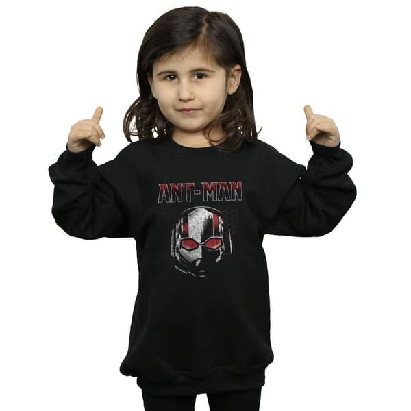 Marvel Girls Ant-Man And The Wasp Scott Mask Hexagon Sweatshirt