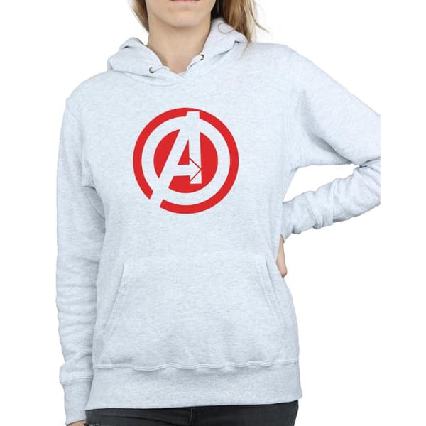 Marvel Womens/Ladies Avengers Assemble Solid A Logo Hoodie