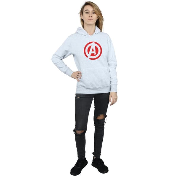 Marvel Womens/Ladies Avengers Assemble Solid A Logo Hoodie