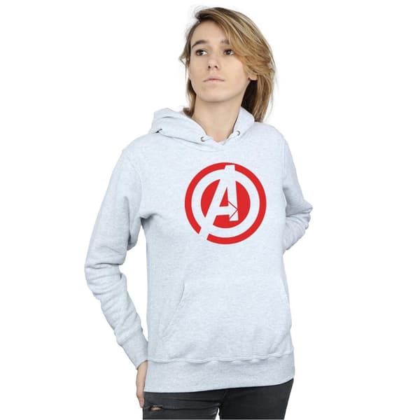 Marvel Womens/Ladies Avengers Assemble Solid A Logo Hoodie