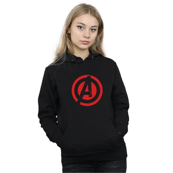 Marvel Womens/Ladies Avengers Assemble Solid A Logo Hoodie