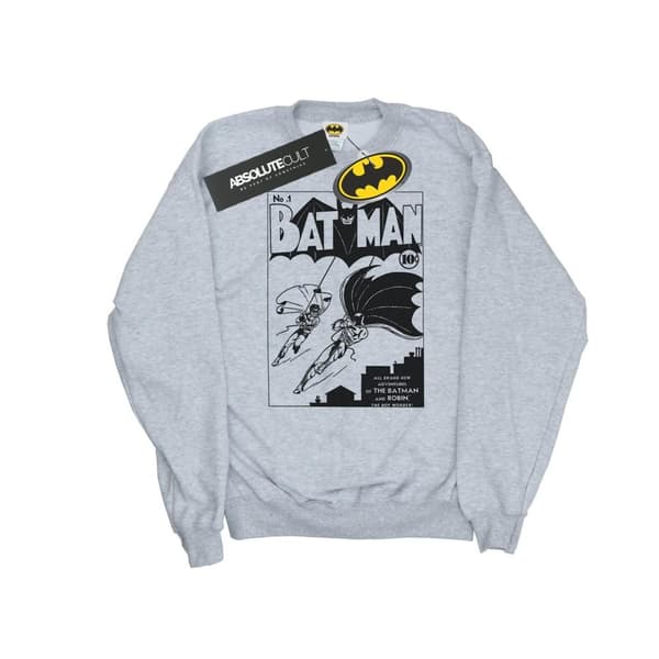 DC Comics Mens Batman No. 1 Mono Sweatshirt