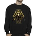 Miniatyrbilde 3 av 4: DC Comics Mens Black Adam Rising Golden Symbols Sweatshirt