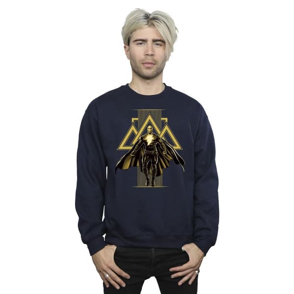 DC Comics Mens Black Adam Rising Golden Symbols Sweatshirt