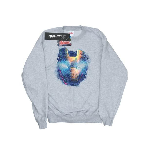 Marvel Dam/Tjej - Iron Man - Sweatshirt med tryck på huvudet