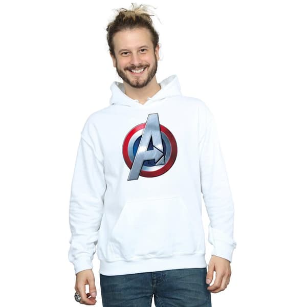 Marvel Mens Avengers 3D Logo Hoodie