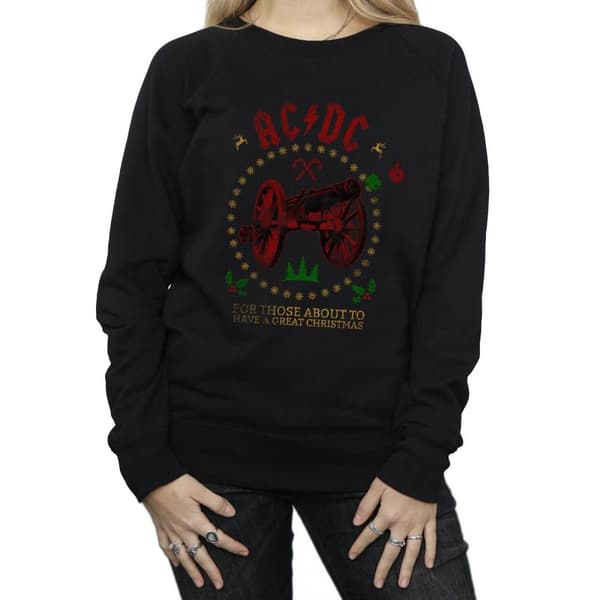 AC/DC Sweatshirt för kvinnor/damer Christmas For Those