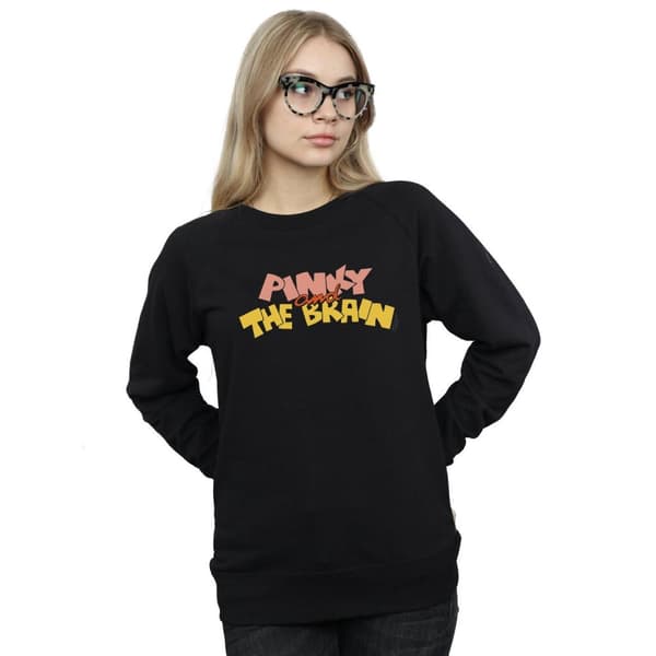 Animaniacs Pinky And The Brain - Sweatshirt med logotyp för kvinnor/damer