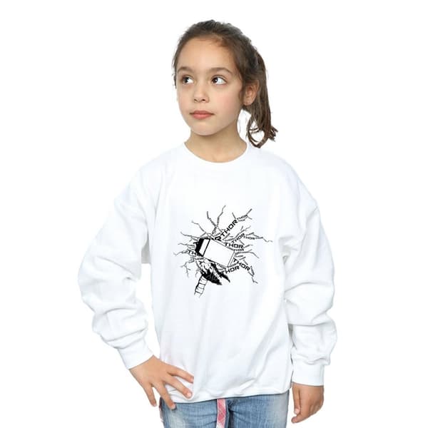 Marvel Girls Thor Lightning Sweatshirt