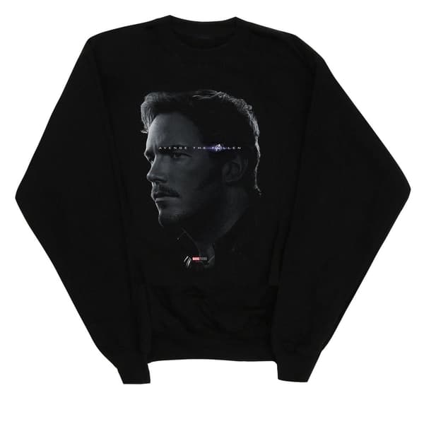 Marvel Boys Avengers Endgame Avenge The Fallen Star Lord Sweatshirt Black 5-6 Years