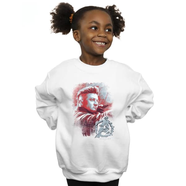 Marvel Girls Avengers Endgame Hawkeye Brushed Sweatshirt