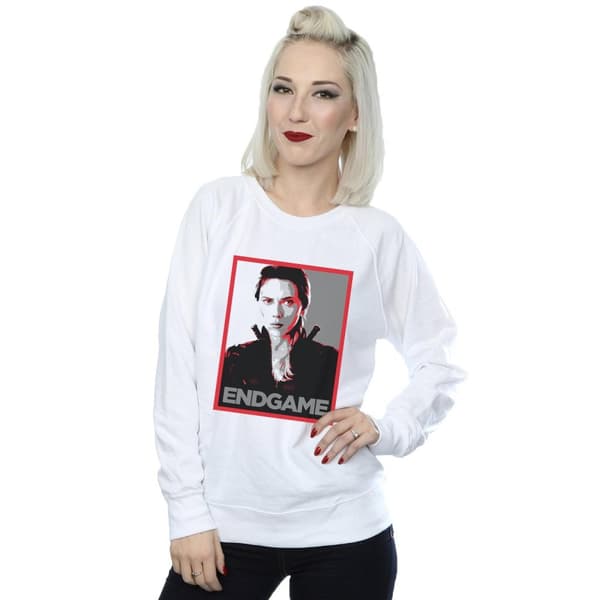 Marvel Womens/Ladies Avengers Endgame Black Widow Poster Sweatshirt