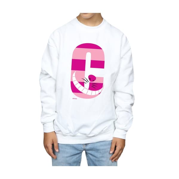 Disney Sweatshirt med alfabetet A för Alice för pojkar