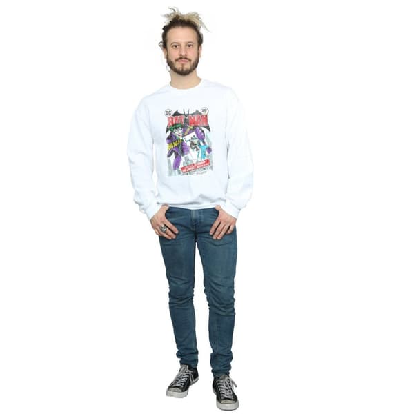 DC Comics Mens Batman Joker Spelkort Cover Sweatshirt