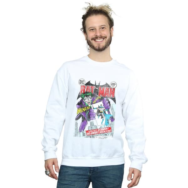 DC Comics Mens Batman Joker Spelkort Cover Sweatshirt