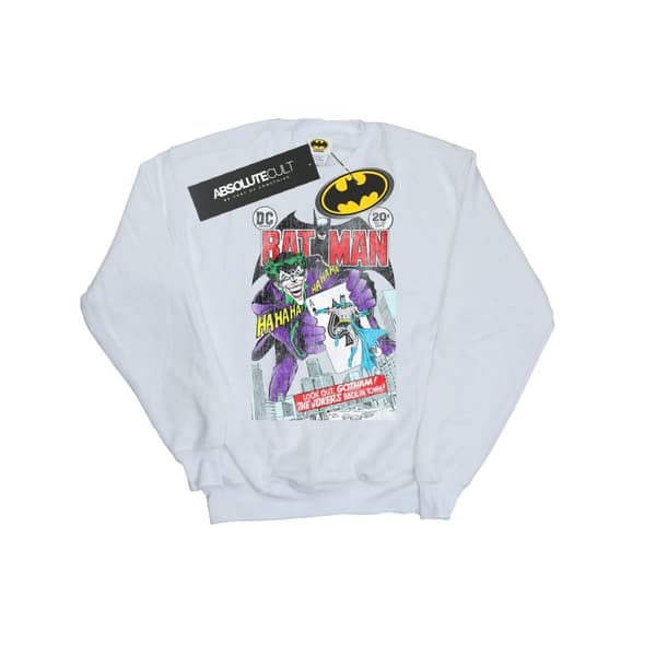 DC Comics Mens Batman Joker Spelkort Cover Sweatshirt