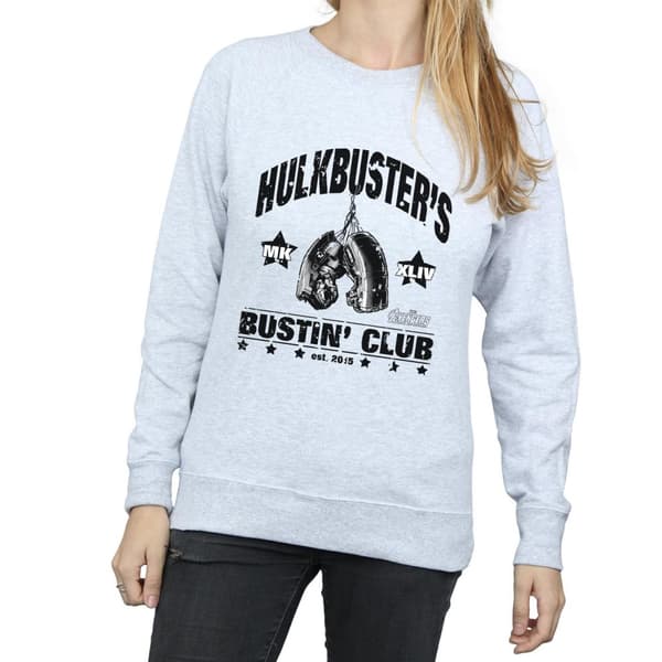 Marvel Womens/Ladies Iron Man Hulkbuster´s Bustin´ Club Sweatshirt