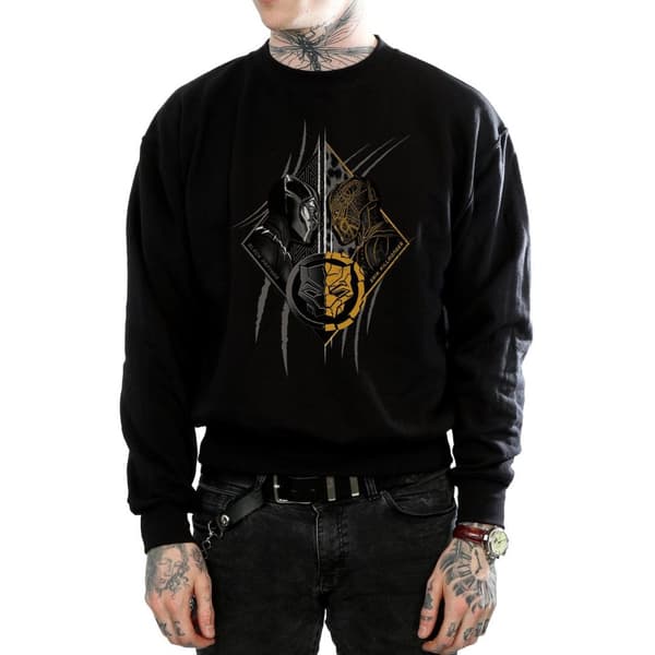 Marvel Mens Black Panther Vs Killmonger Sweatshirt