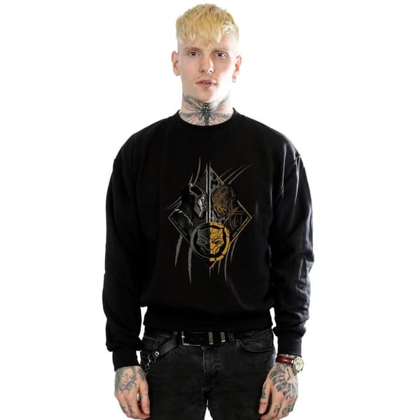 Marvel Mens Black Panther Vs Killmonger Sweatshirt