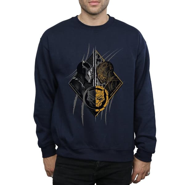 Marvel Mens Black Panther Vs Killmonger Sweatshirt