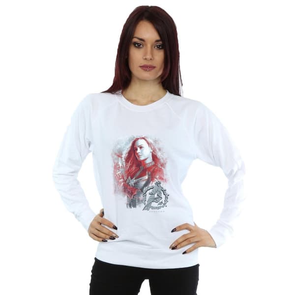 Marvel Womens/Ladies Avengers Endgame Captain Marvel Brushed Sweatshirt