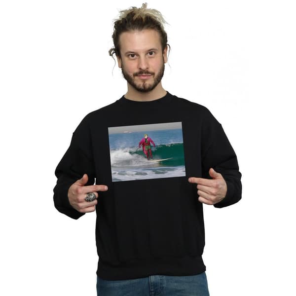 DC Comics Mens Batman TV Series Joker Surfing Sweatshirt