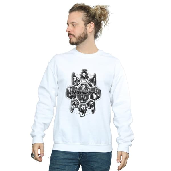 Marvel Mens Avengers Endgame Hero Shapes Sweatshirt