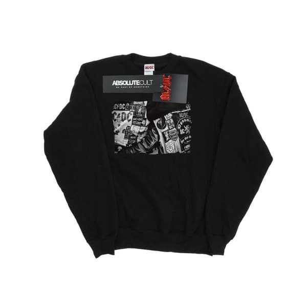 AC/DC Dam/kvinnor Badges And Posters Collection Sweatshirt