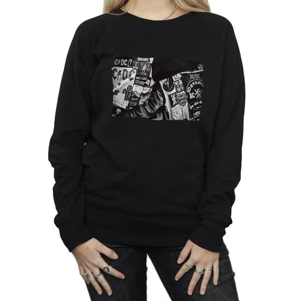 AC/DC Dam/kvinnor Badges And Posters Collection Sweatshirt