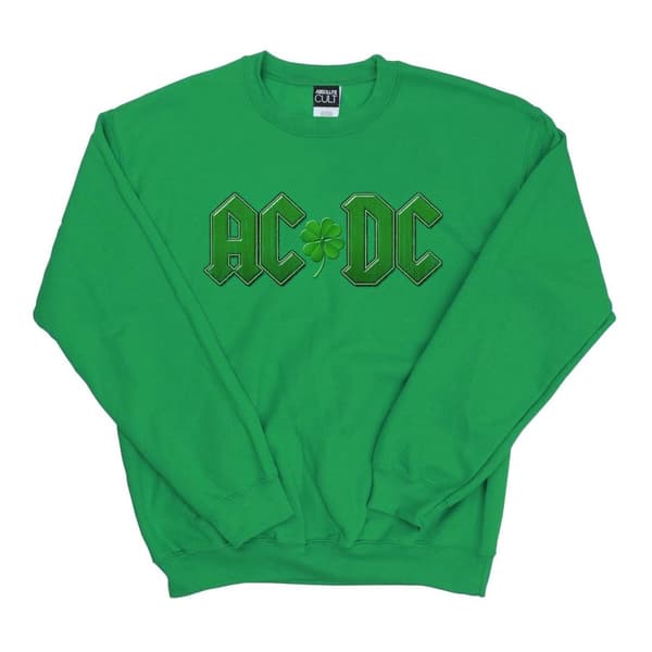 AC/DC Womens/Ladies Shamrock Logo Sweatshirt