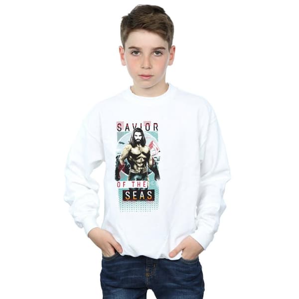 DC Comics Pojkar Aquaman Saviour Of The Seas Sweatshirt