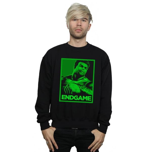 Marvel Mens Avengers Endgame Hulk Poster Sweatshirt
