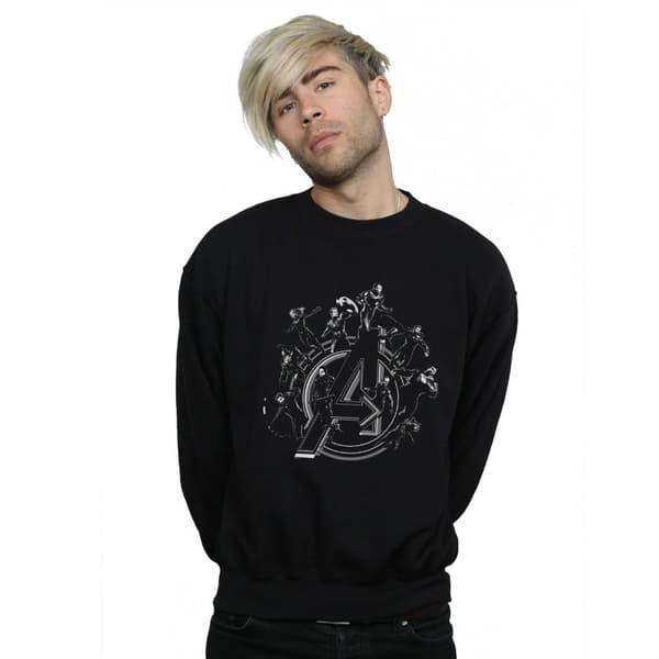 Marvel Mens Avengers Endgame Hero Circle Sweatshirt