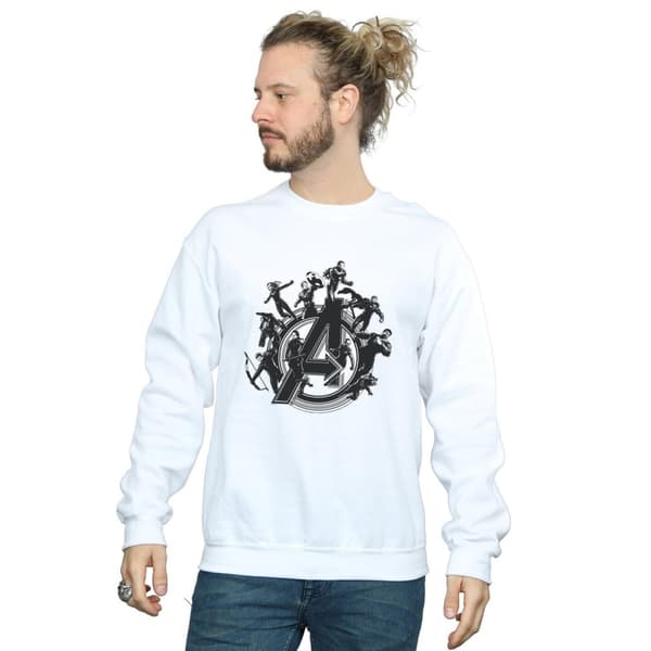 Marvel Mens Avengers Endgame Hero Circle Sweatshirt