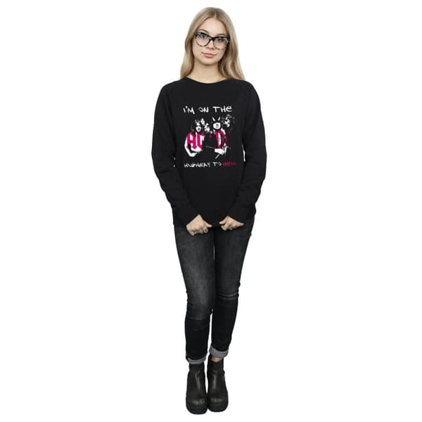 AC/DC Dam/Tjej I´m On The Highway To Hell Sweatshirt