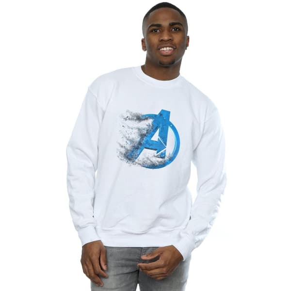 Marvel Mens Avengers Endgame Sweatshirt med dammig logotyp