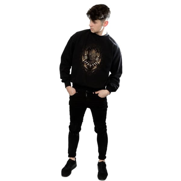 Marvel Mens Black Panther Gold Killmonger Sweatshirt