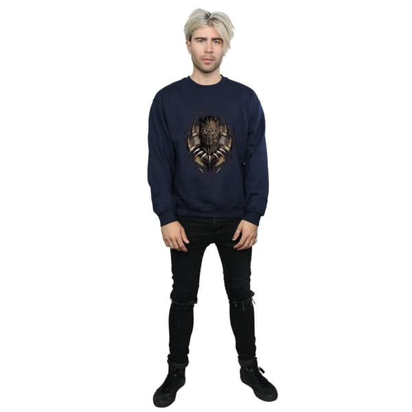 Marvel Mens Black Panther Gold Killmonger Sweatshirt