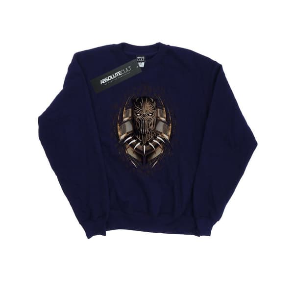 Marvel Mens Black Panther Gold Killmonger Sweatshirt