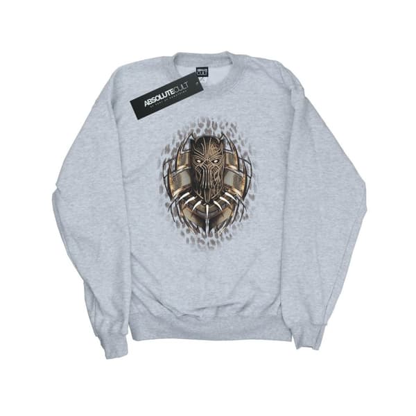 Marvel Mens Black Panther Gold Killmonger Sweatshirt