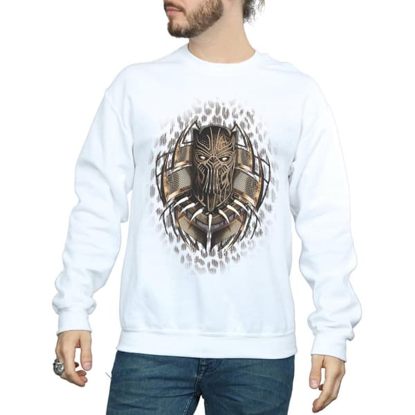 Marvel Mens Black Panther Gold Killmonger Sweatshirt