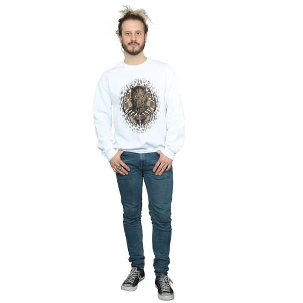 Marvel Mens Black Panther Gold Killmonger Sweatshirt